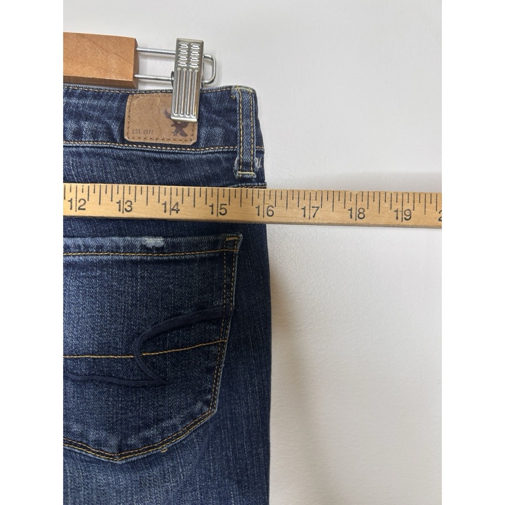 American Eagle Skinny Stretch Jegging Womens Jeans Dark Wash Size 6 - Picture 5 of 11